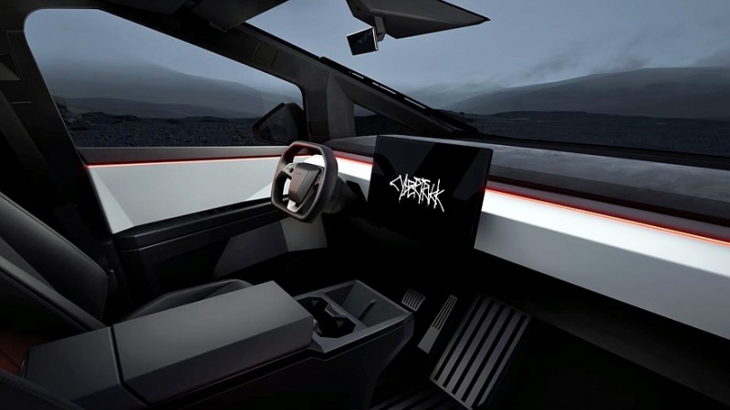 Серийный Tesla Cybertruck: кузов из нержавеющей стали, руль с проволокой и сумасшедшая динамика
