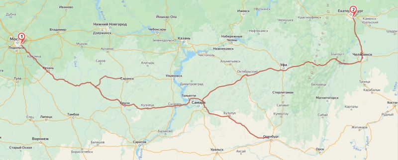 Трасса М5 «Урал»: карта дорог, условия на участках