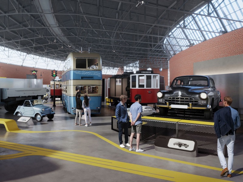Уникальную транспортную технику можно увидеть на VR-прогулке по Московскому музею транспорта