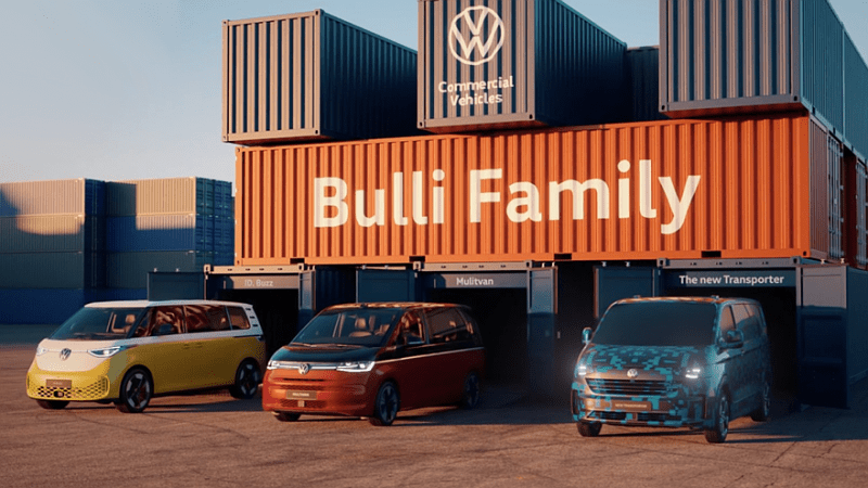 Volkswagen Transporter нового поколения появился на видео