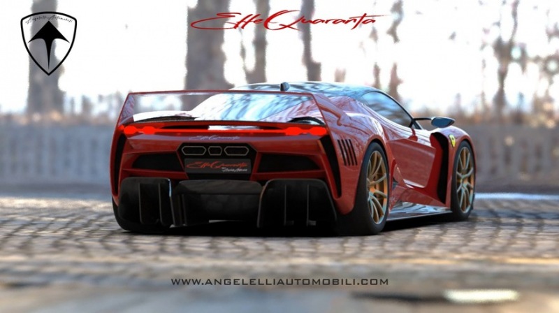 Angelelli Effequaranta: итальянский гибридный суперкар на базе Ferrari F40