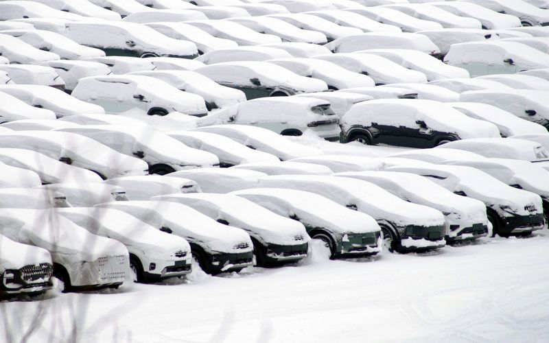 Тысячи новых автомобилей были обнаружены на бывшем заводе Volkswagen в России фотография