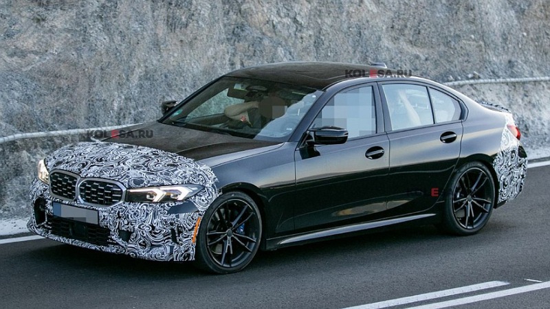 BMW 3 Series готовит новое обновление: замаскированный седан, снятый на камеру