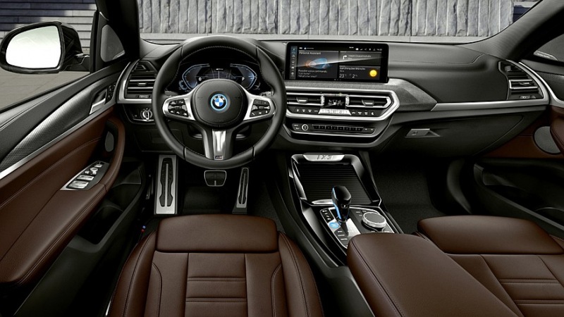 Компания BMW опубликовала тизер интерьера своего нового кроссовера. Вероятно, это iX3 следующего поколения