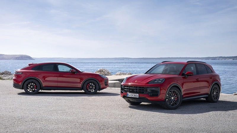 Обновленный Porsche Cayenne GTS теперь оснащен более мощным двигателем V8 с двойным турбонаддувом