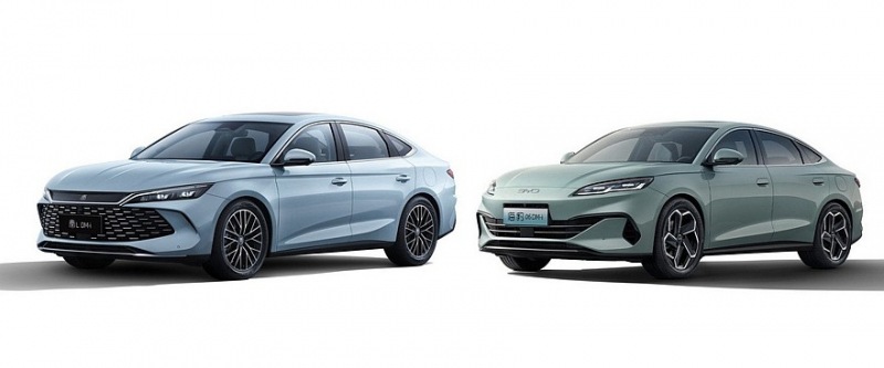 BYD запускает два новых седана: одинаковые технологии и цена, но разные конструкции
