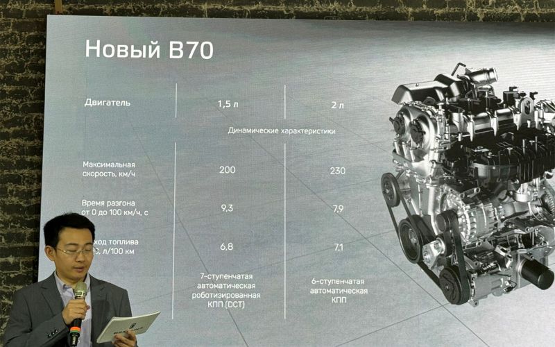 FAW раскрывает технические характеристики нового Bestune B70
