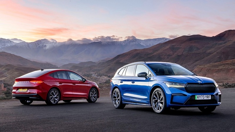 Популярный кроссовер Skoda Enyaq готовится к редизайну: официальные эскизы
