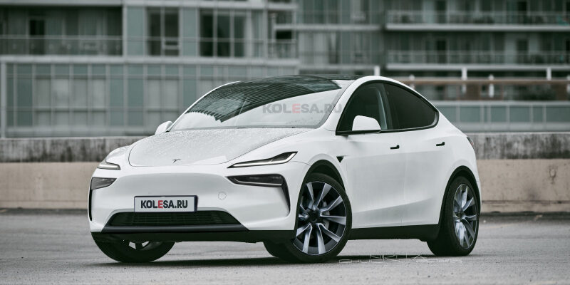 Обновлённый кроссовер Tesla Model Y: первые изображения