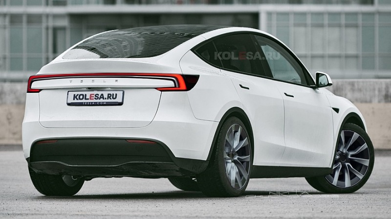 Обновленный кроссовер Tesla Model Y: первые изображения
