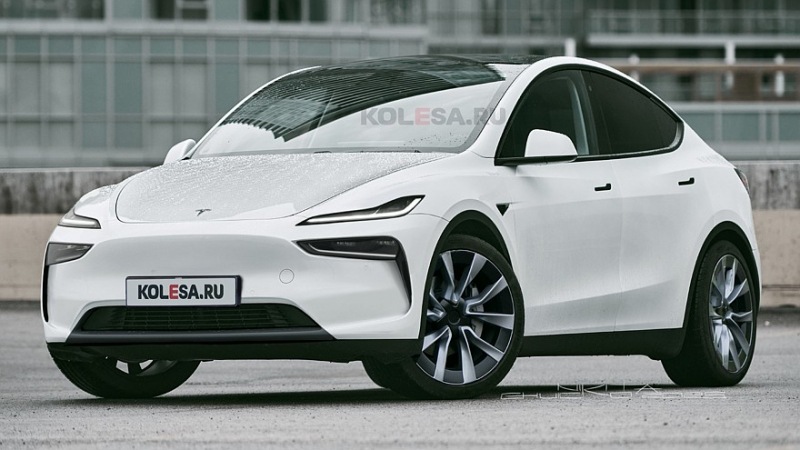 Обновленный кроссовер Tesla Model Y: первые изображения