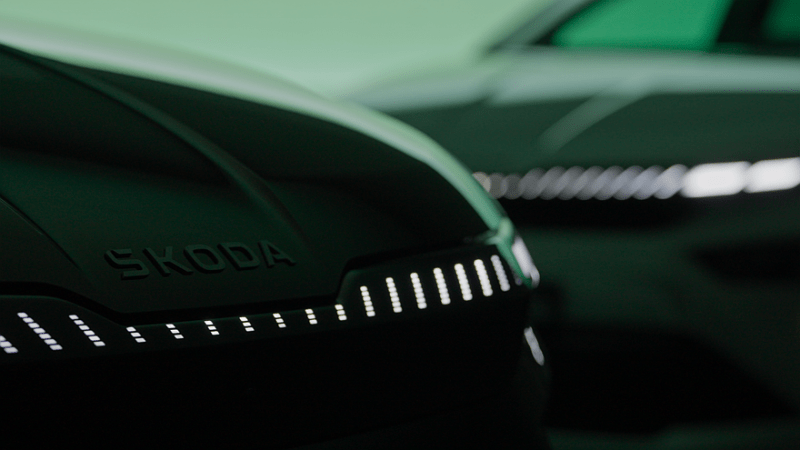 Skoda готовится к предстоящим обновленным Enyaq и Enyaq Coupe: первый тизер