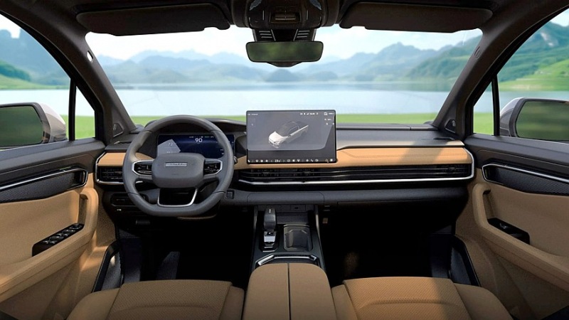 Электрический пикап Geely Radar изначально представлял собой полноприводный гибрид с большим запасом хода