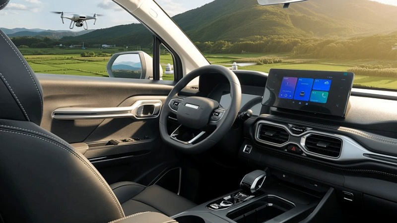 Электрический пикап Geely Radar изначально представлял собой полноприводный гибрид с большим запасом хода