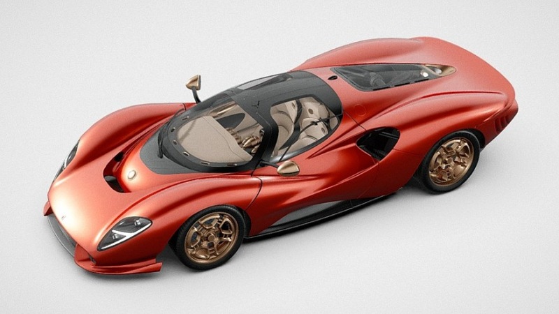 Серийная версия De Tomaso P72: привлекательный внешний вид, мощный двигатель V8 и отсутствие экрана в салоне