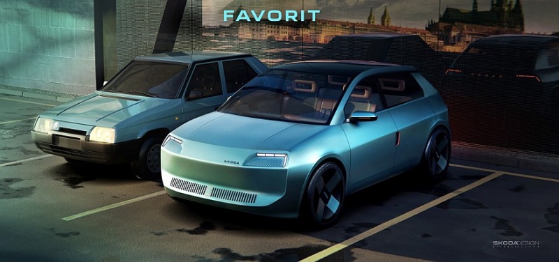 Skoda раскрывает внешность нового Favorit: угловатый кроссовер