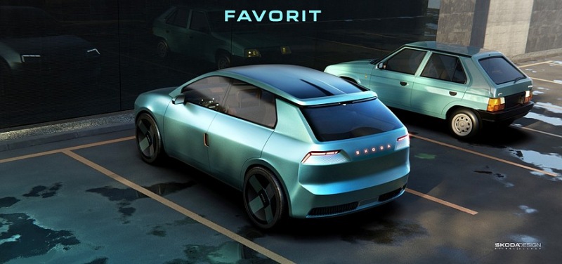 Skoda раскрывает внешность нового Favorit: угловатый кроссовер