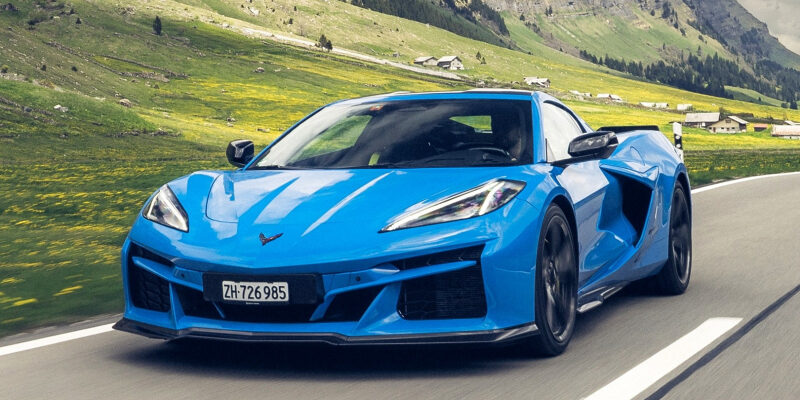 Гибридный Chevrolet Corvette E-Ray добрался до Европы в слегка ослабленном виде