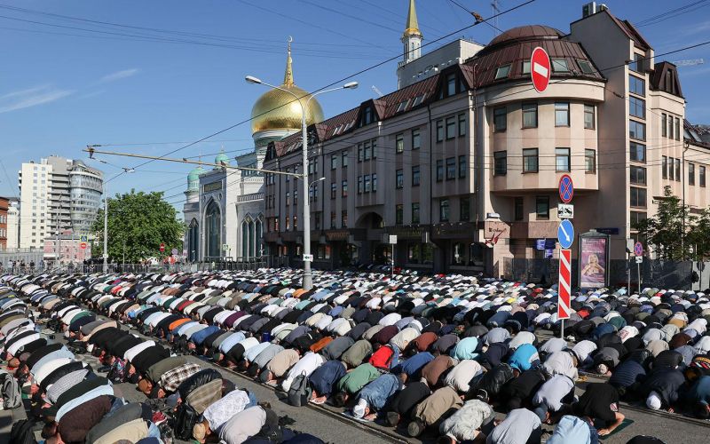 Какие улицы будут перекрыты в Москве в праздник Курбан-байрам 6 июня: диаграмма