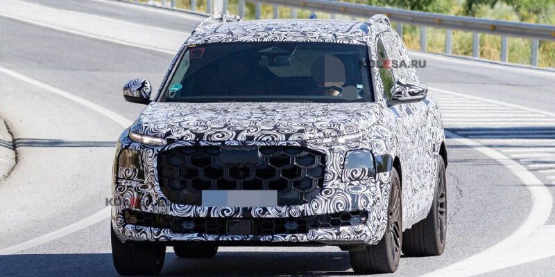 Новый флагманский кроссовер Audi Q9 проехался на камеру