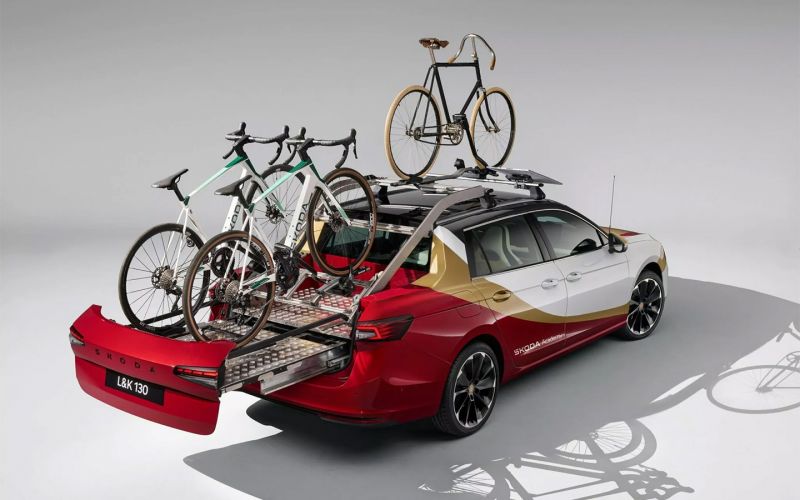 Skoda Superb трансформируется в пикап с выдвижной платформой