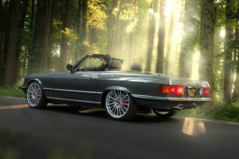 Классическая модификация: Mercedes-Benz 450 SL Restomod от Pogea